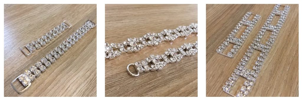 rhinestone connectors for competition bikinis